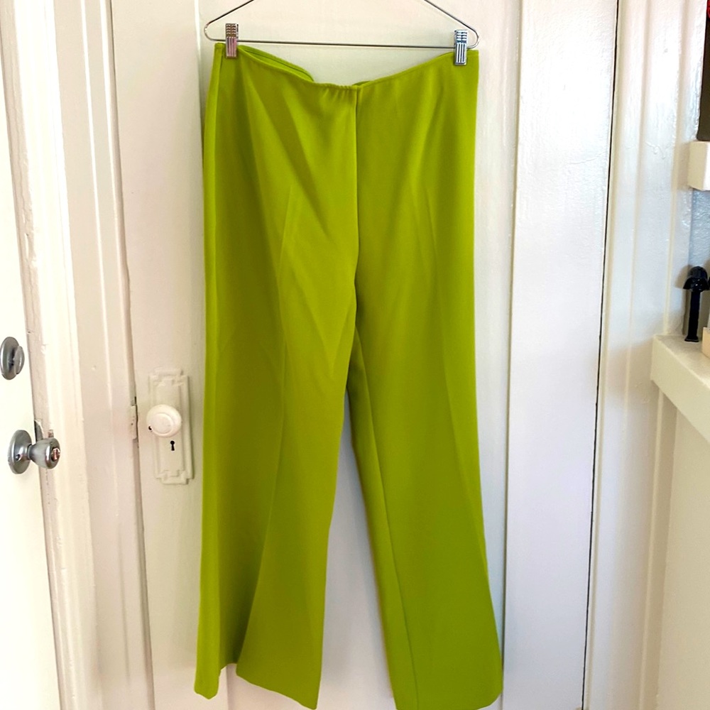 Urban Outfitters Lime Green Wide Leg Pants